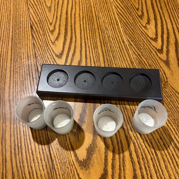 Inspirational Frosted Glass Votive Holder Set - Picture 3 of 3